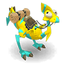 Dragodinde Dorée et Turquoise