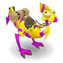 Dragodinde Dorée et Orchidée