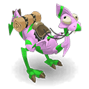 Dragodinde Emeraude et Prune