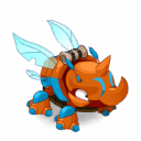 Volkorne Turquoise et Roux