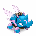 Volkorne Turquoise et Orchidée